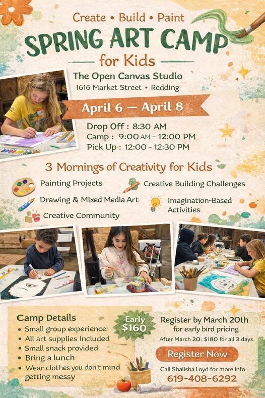 Art Camp April 6th-8th Not at RSA