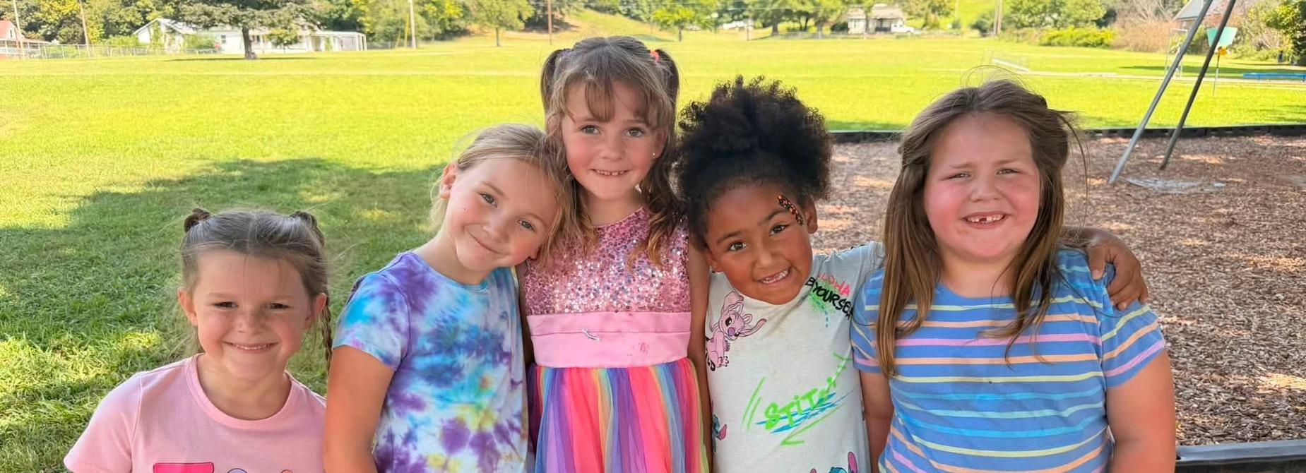girls on the playground
