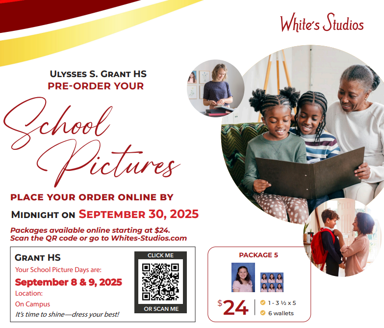 School Picture Day - Sept. 8 and 9, 2025