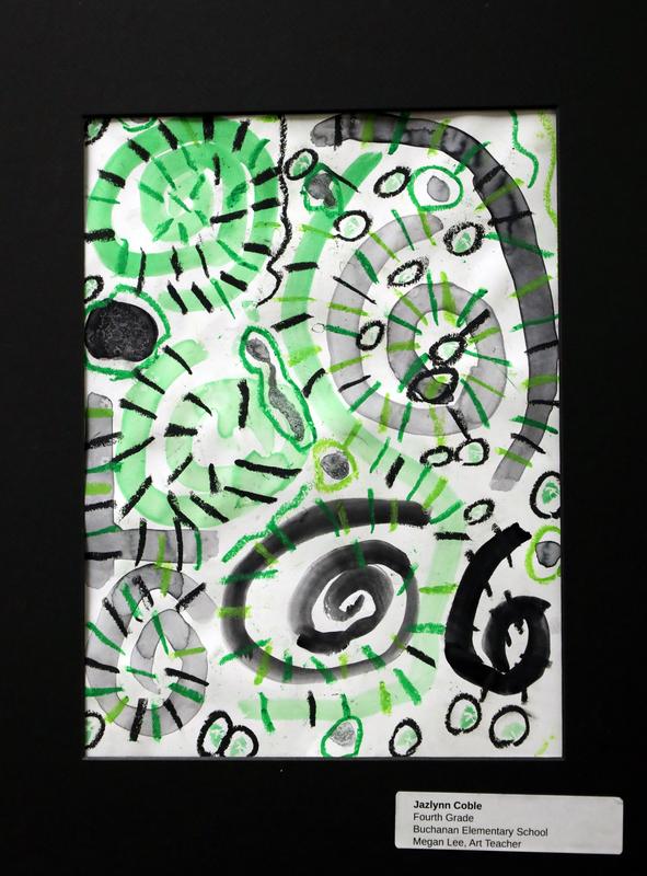 Student artwork on display