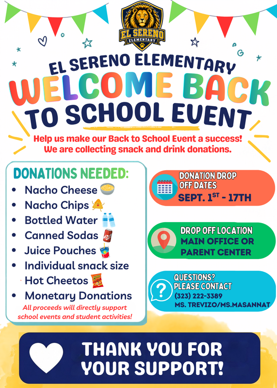 back to school donations