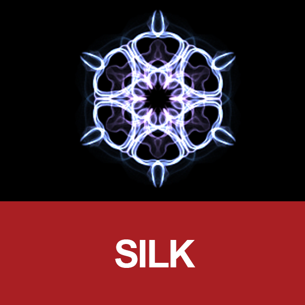 Silk image of six sided artwork