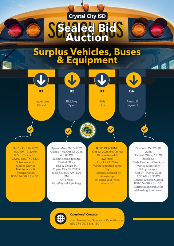 CCISD SURPLUS AUCTION Featured Photo