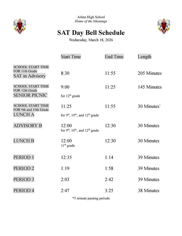 bell schedule