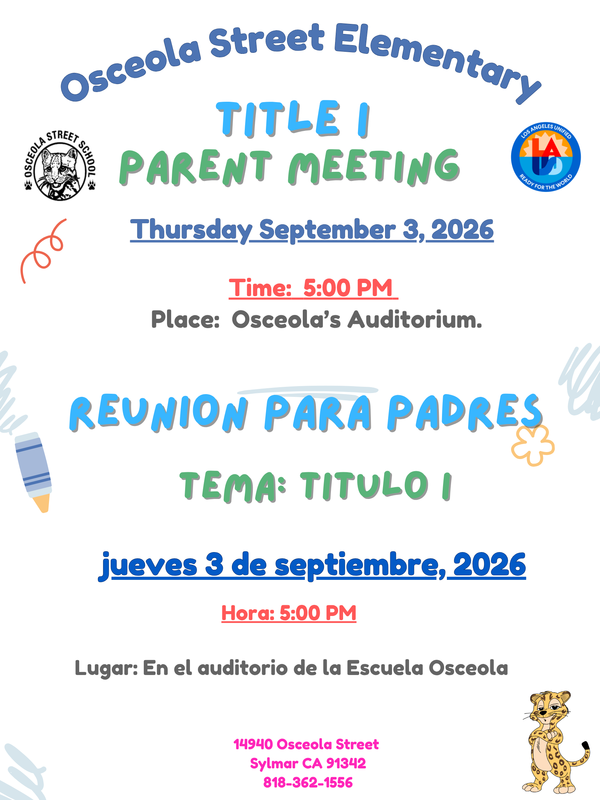 Title I parent meeting