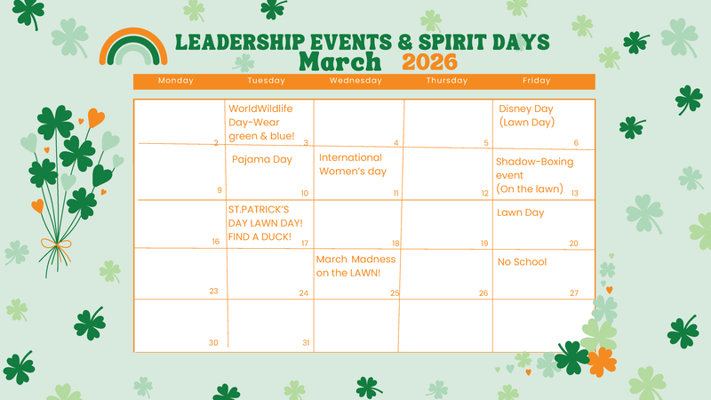 March Leadership Calendar Featured Photo