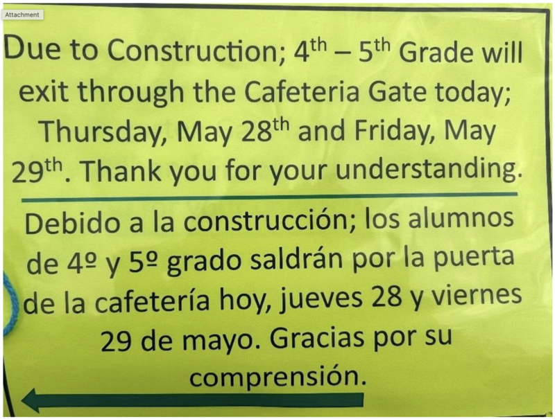 Temporary Dismissal Locations