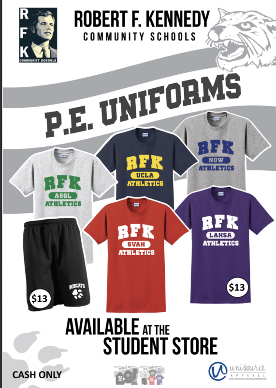 PE Uniforms Available