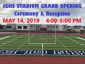 JGHS Stadium Grand Opening Celebration- May 14, 4:00 pm Featured Photo