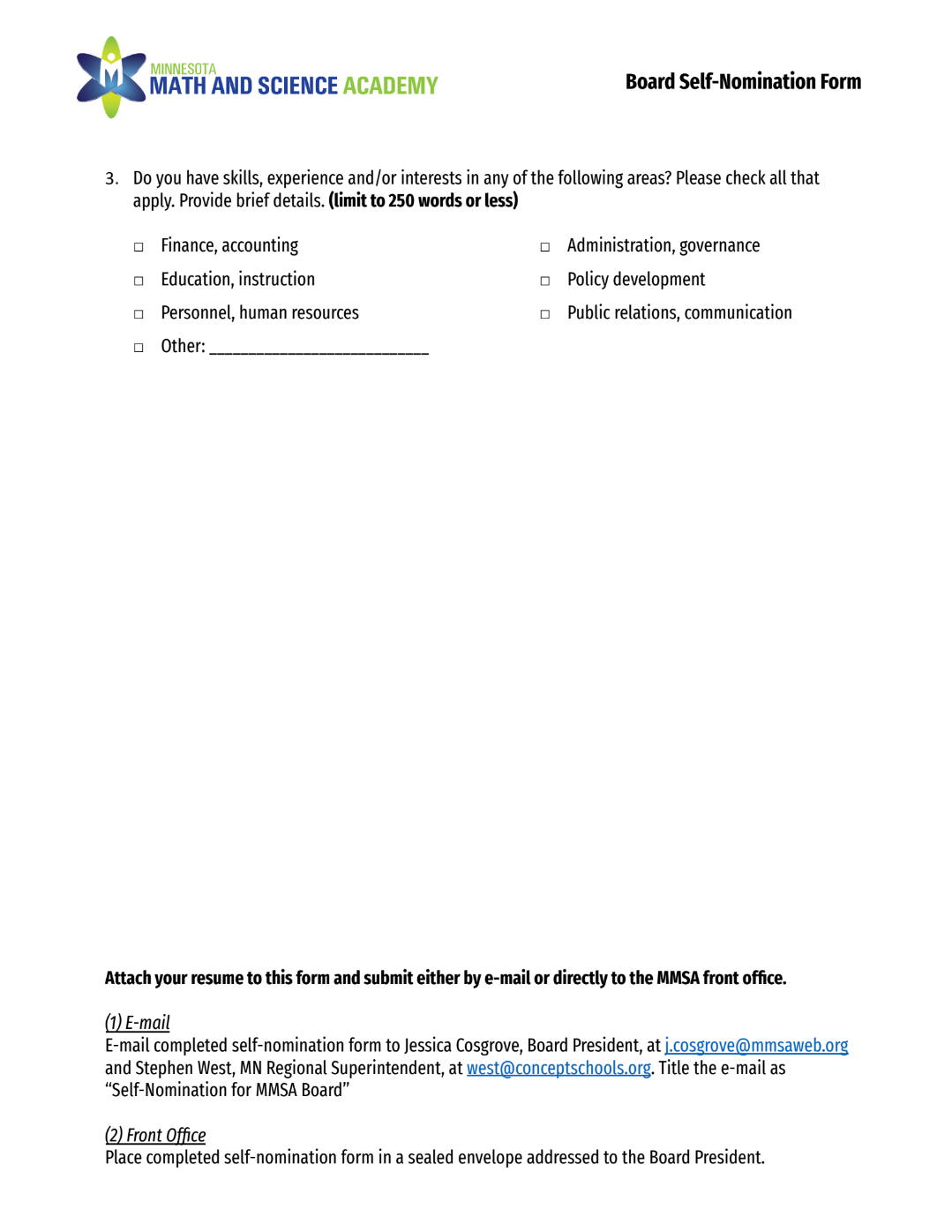 Board Election Information