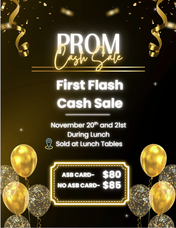 Prom Cash Sale