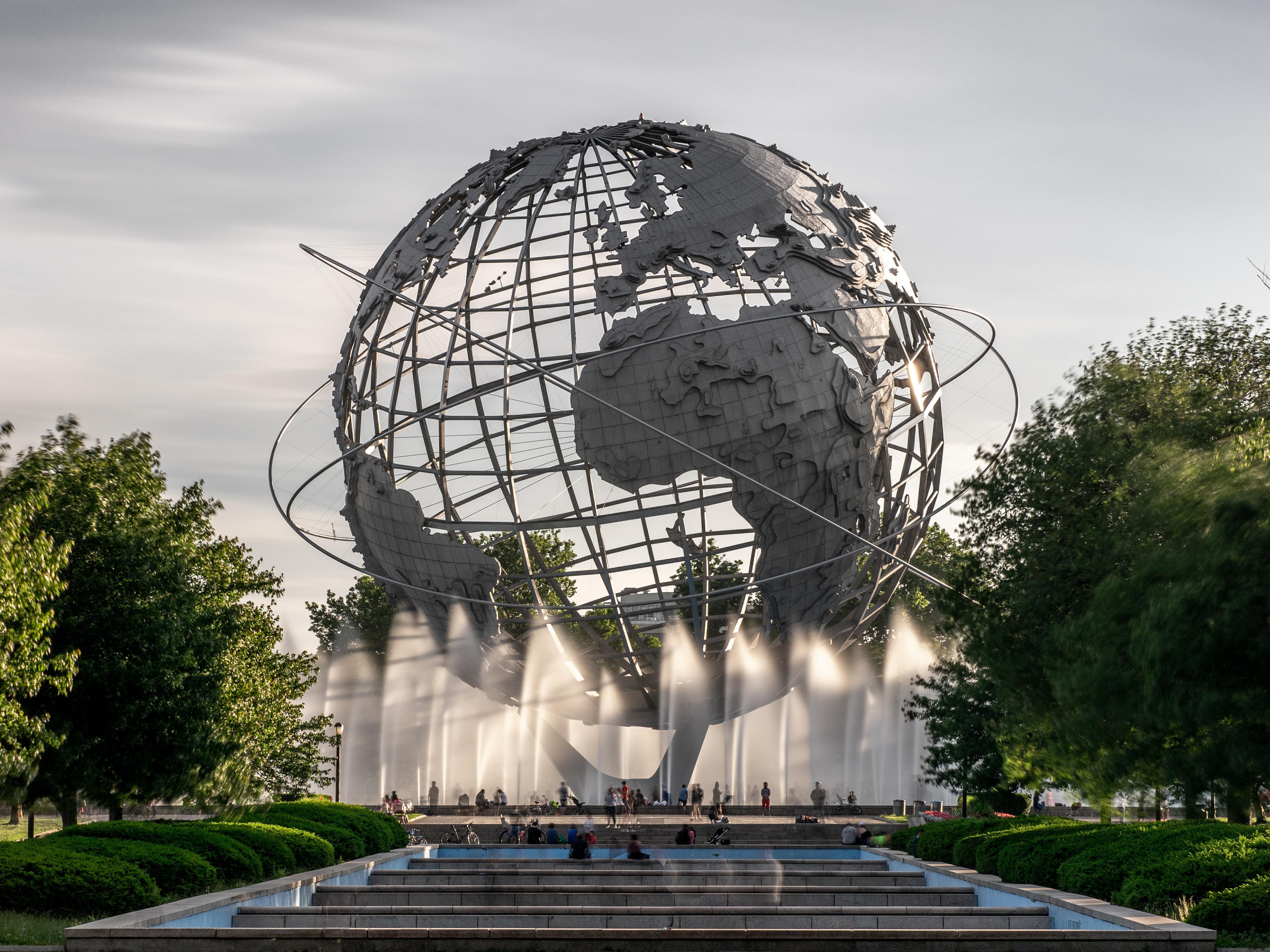 unisphere in flushing meadows park corona