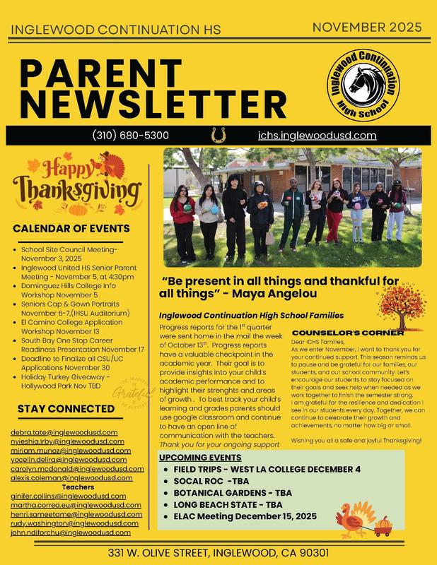 November 2025-Parent Newsletter Featured Photo