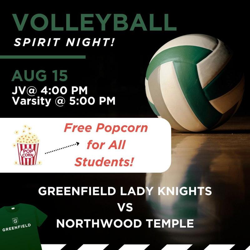 VOLLEYBALL SPIRIT NIGHT!
