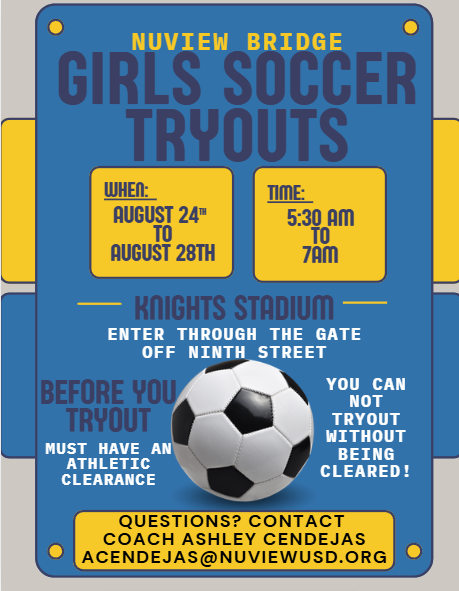 Girls Soccer Tryouts