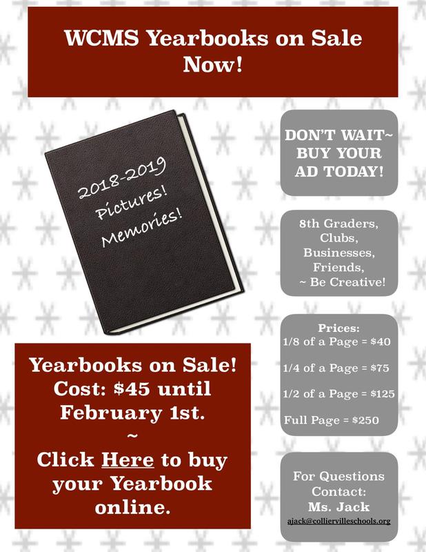 Pre-Order Your WCMS Yearbooks and Ad Spaces Today! Featured Photo