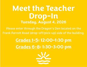 Meet the Teacher Drop-In - August 4, 2026