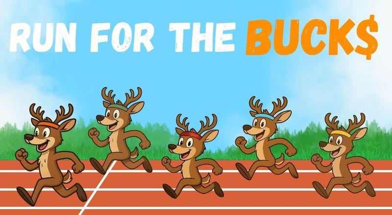 Cartoon of bucks running