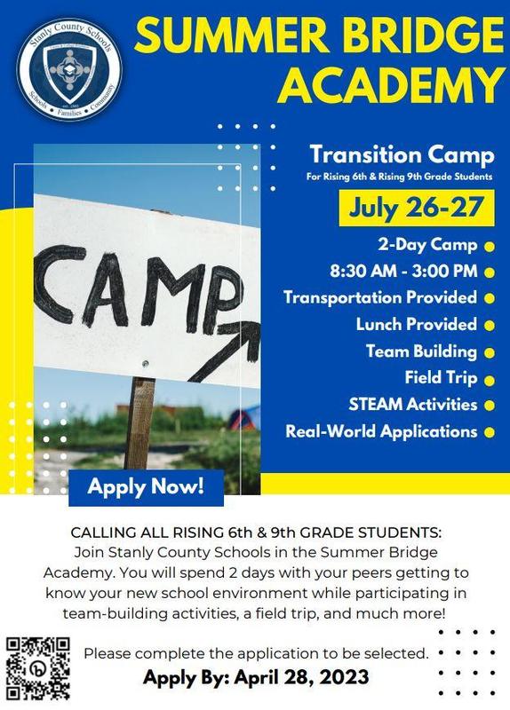 summer-bridge-academy-dates-announced-stanly-county-schools