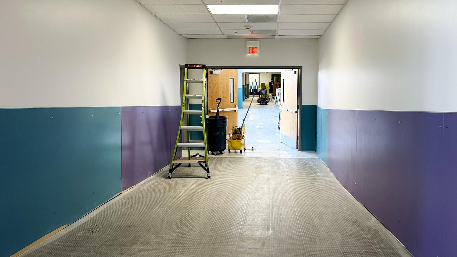 hallway from library