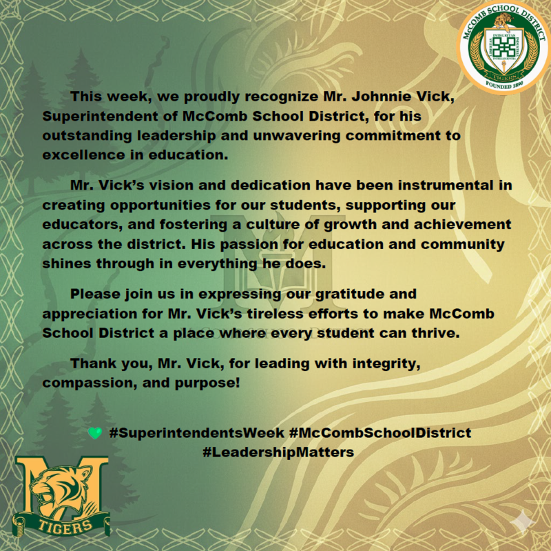 Recognizing Mr. Johnnie Vick