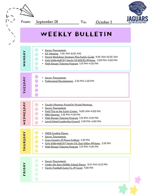 Weekly Bulletin