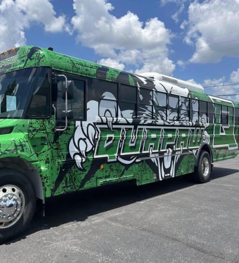 New school activity bus
