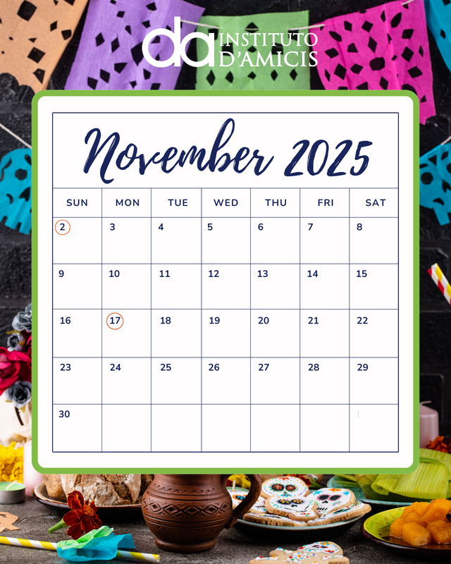 Calendario NOVIEMBRE 2025