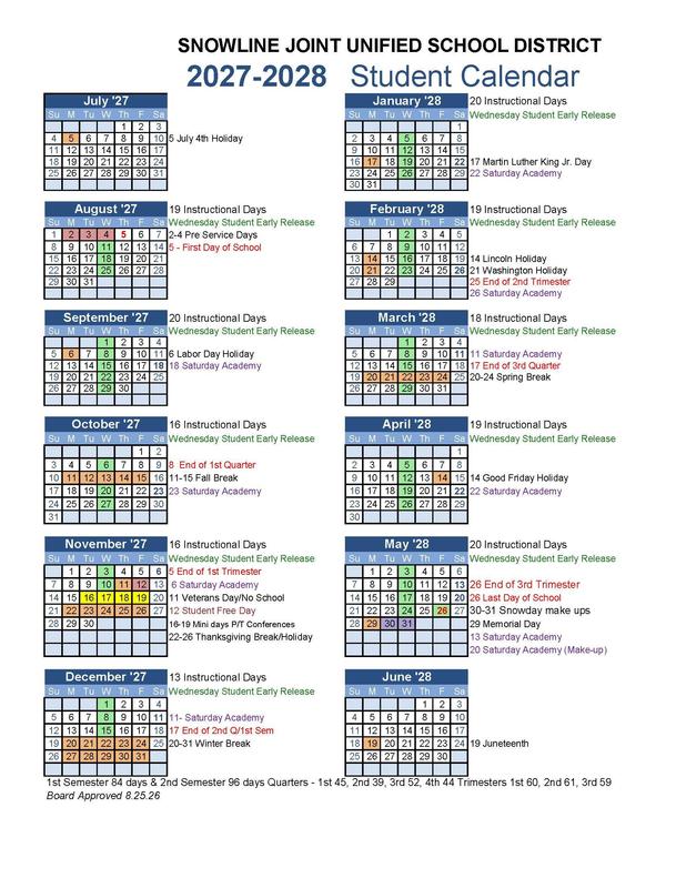 Board Approval of the 2027–28 Student Calendar Featured Photo