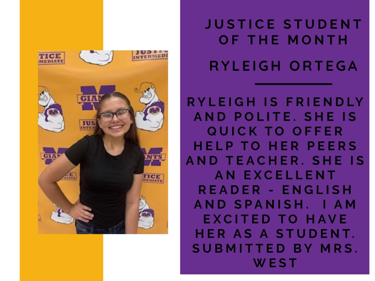 promo graphic - JIS student of the month Oct 2025 - Ryleigh Ortega