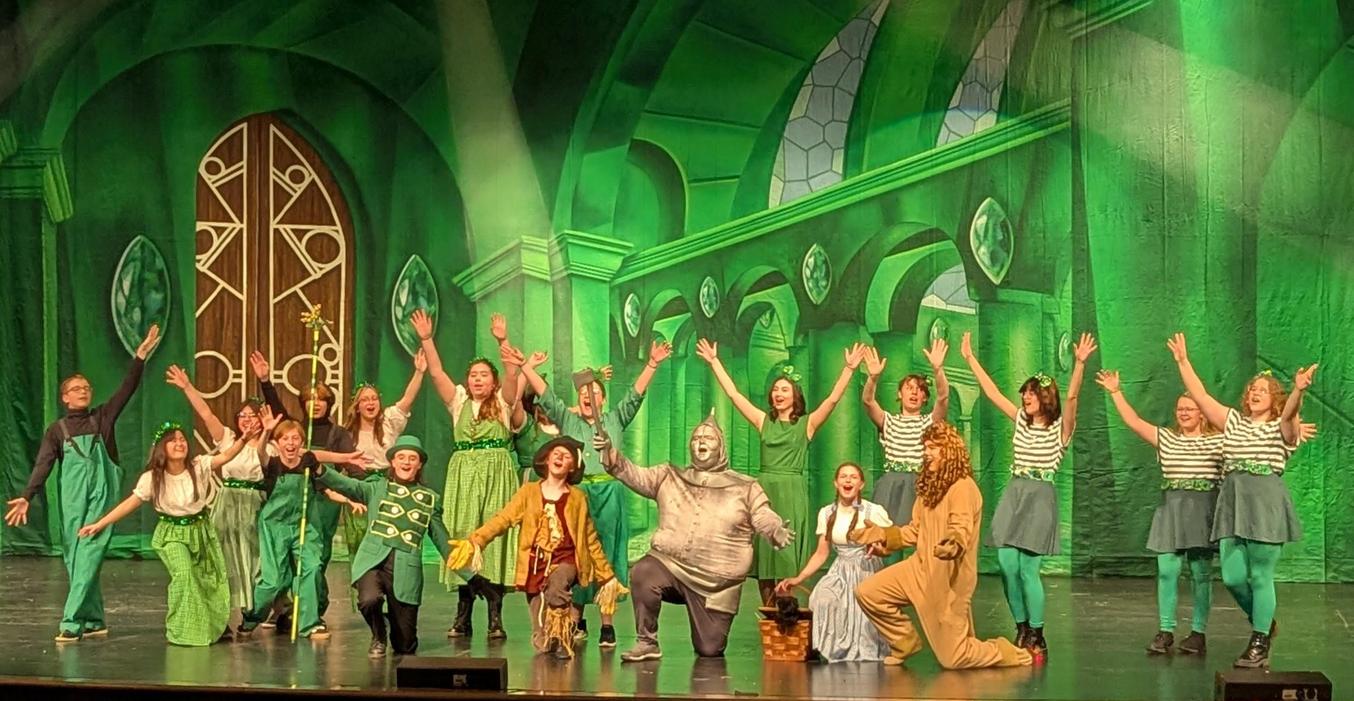 Students perform "Wizard of Oz" as their spring musical.