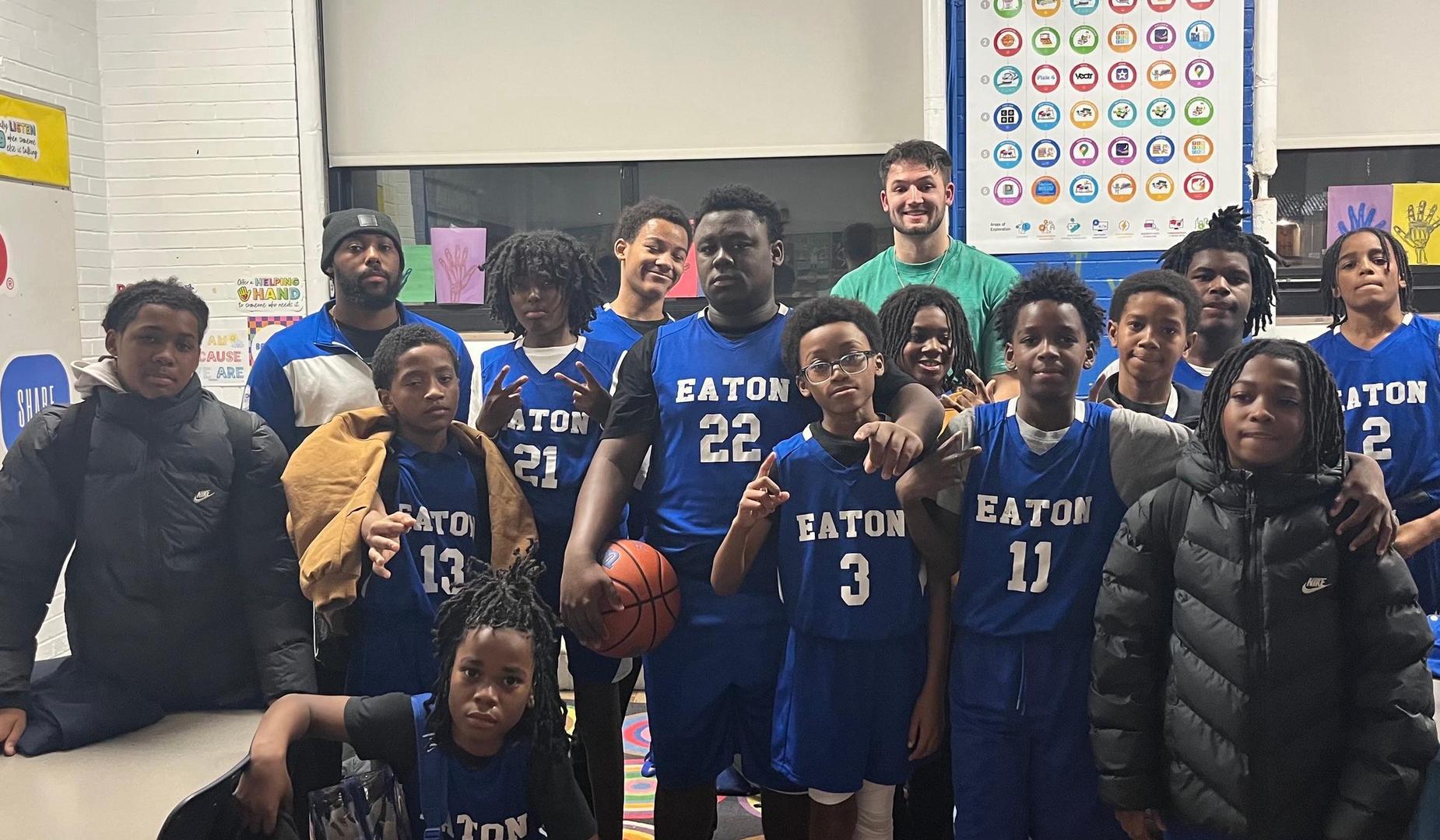 2205 Boys basketball team after our 1st home win