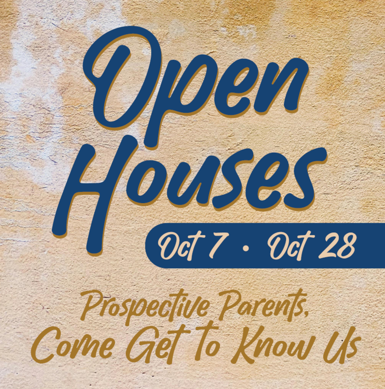 Two Open Houses This Fall