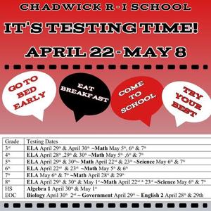 2026 MAP/EOC Testing Schedule