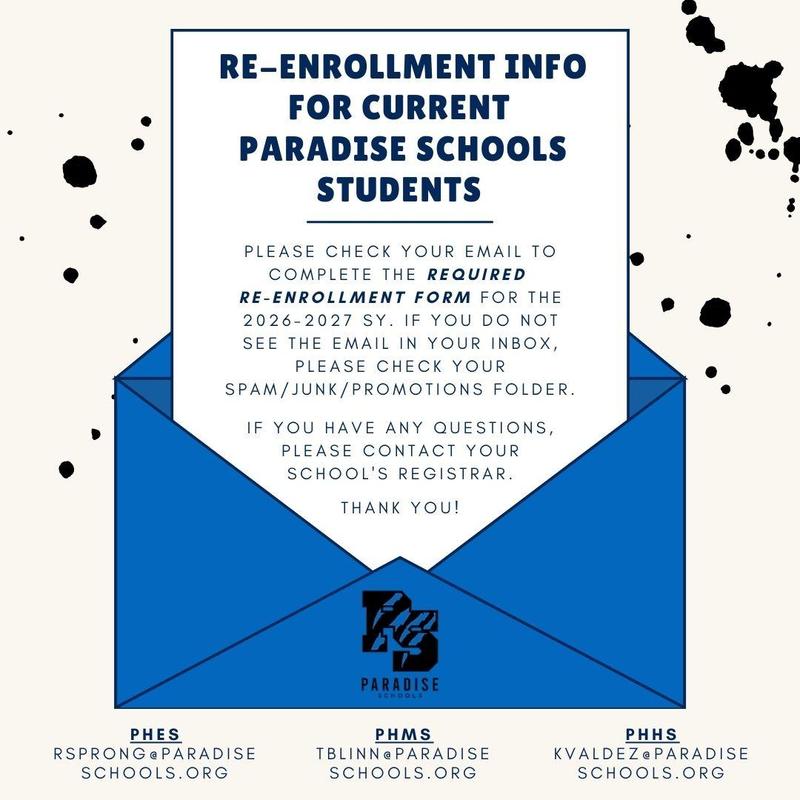 2026-2027 Re-enrollment Information