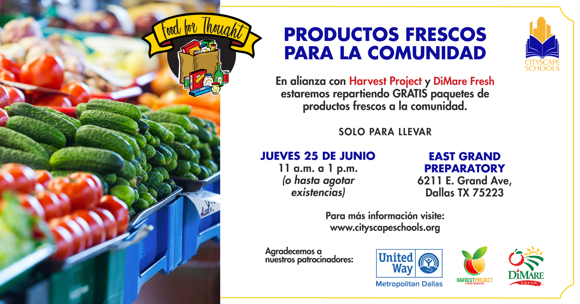 Productos frescos para la comunidad