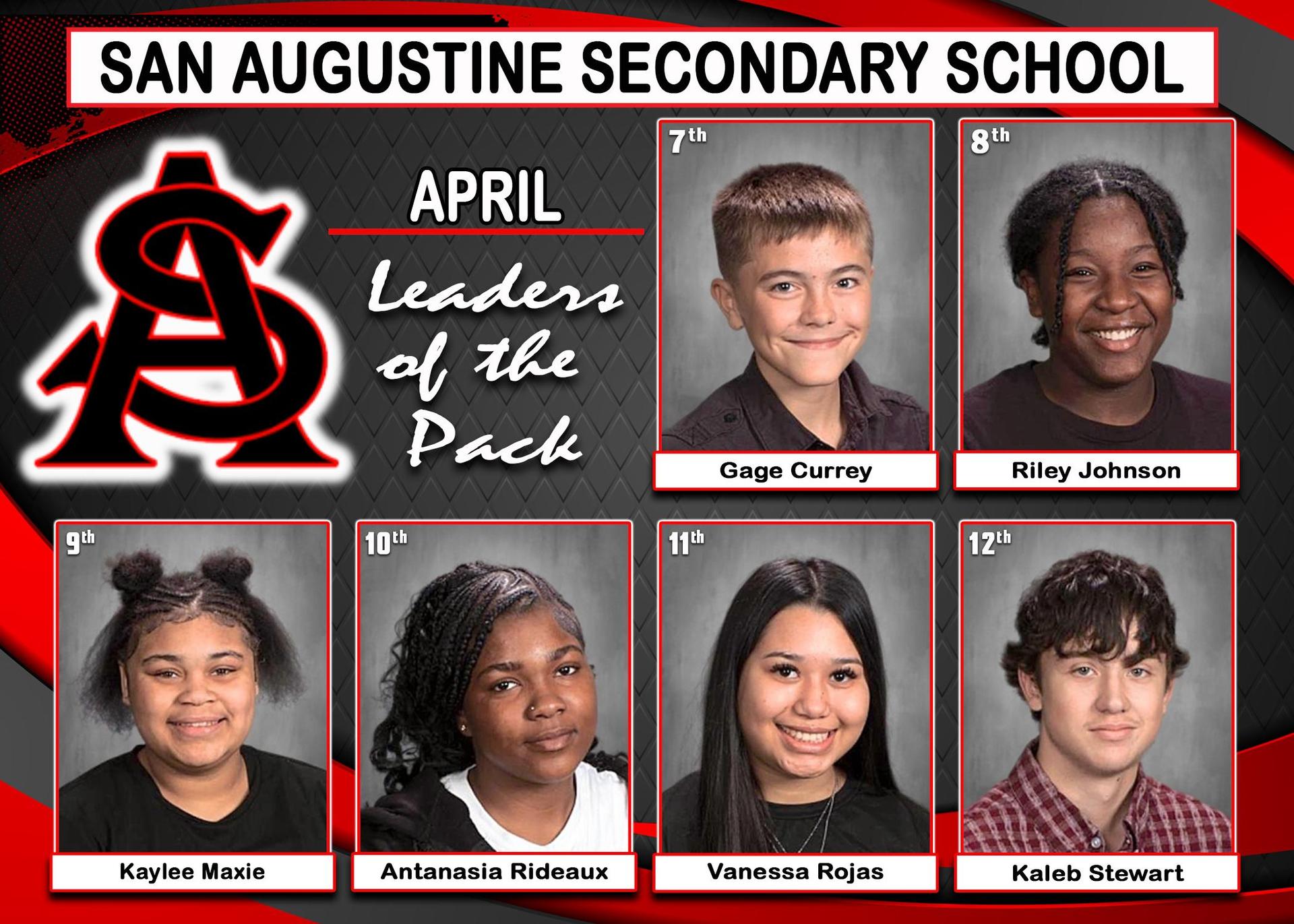 SASS APRIL LEADERS OF THE PACK