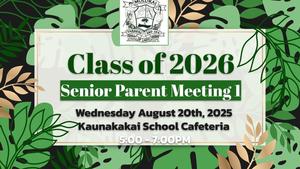 Senior Parent Meeting