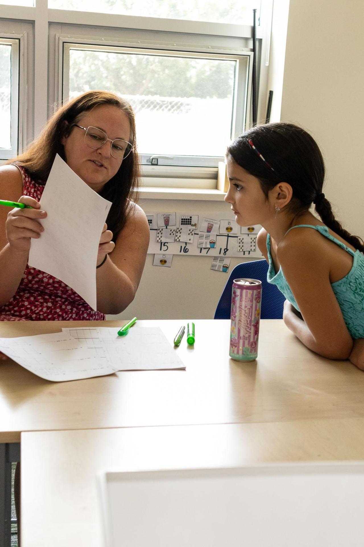Student and O-G Instructor working together
