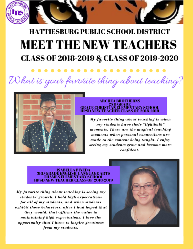 Meet the New Teachers of HPSD! Featured Photo