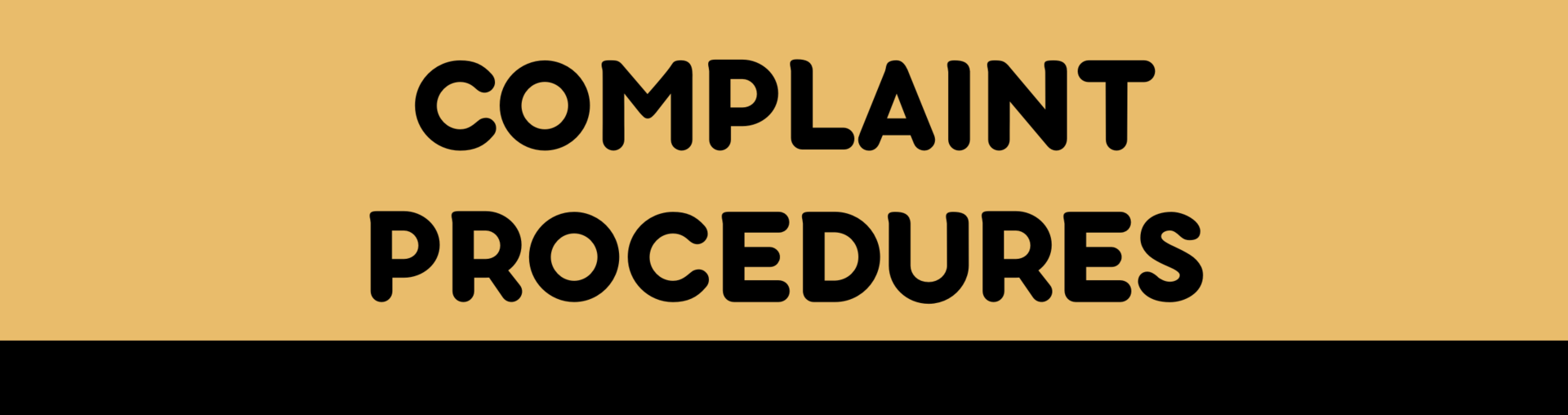 Complaint Procedures