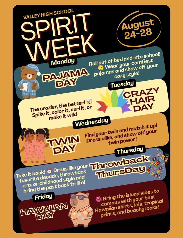 Spirit Week Flyer