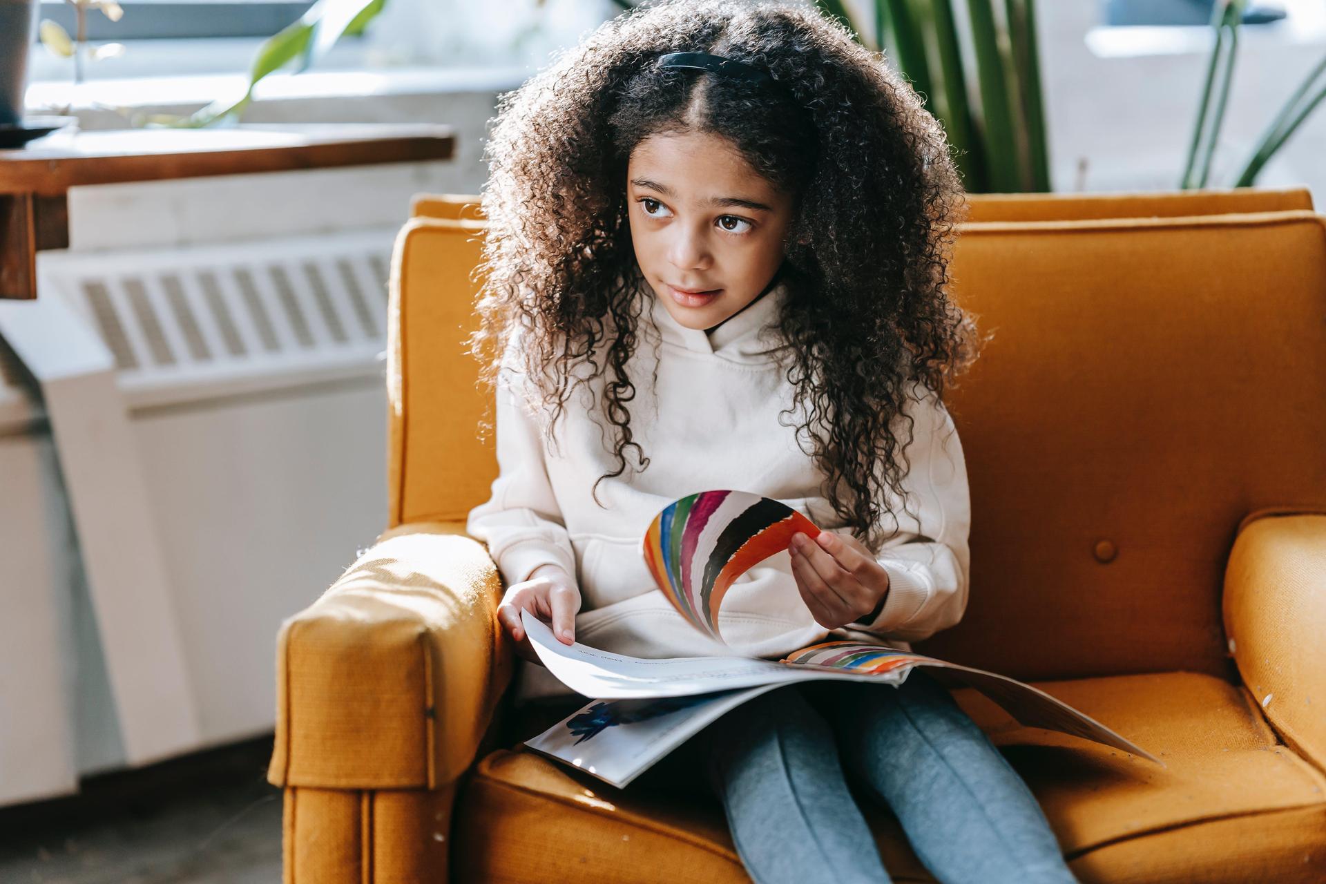 A student reading a book