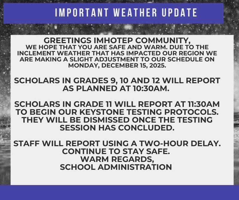 Important Weather Update