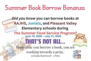 Summer Book Borrow Bonanza Flyer