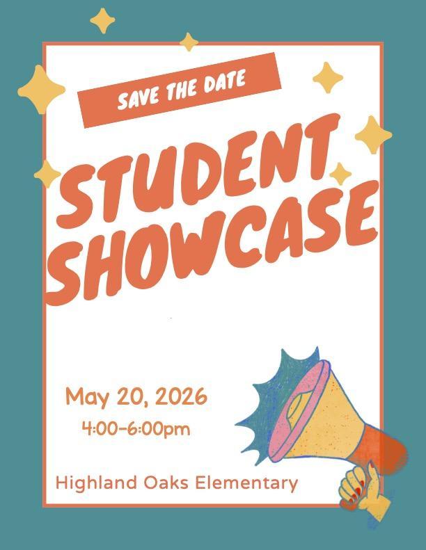 save the date- student showcase
