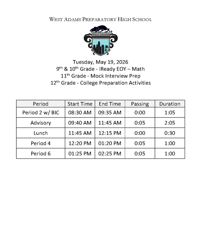 Special Schedule - 05/19/26