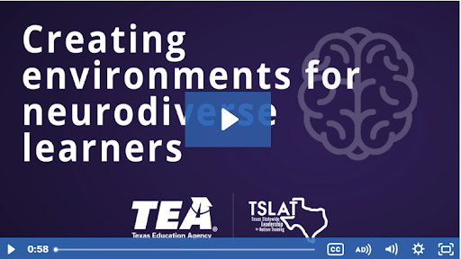 Creating environments for neurodiverse learners