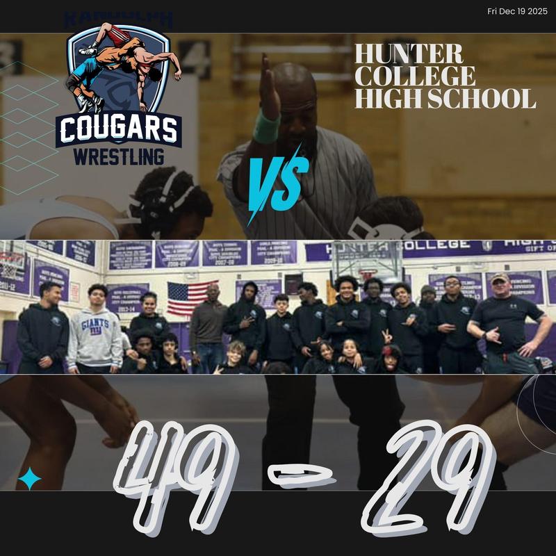 APR VS. Hunter College HS BOYS VARSITY WRESTLING