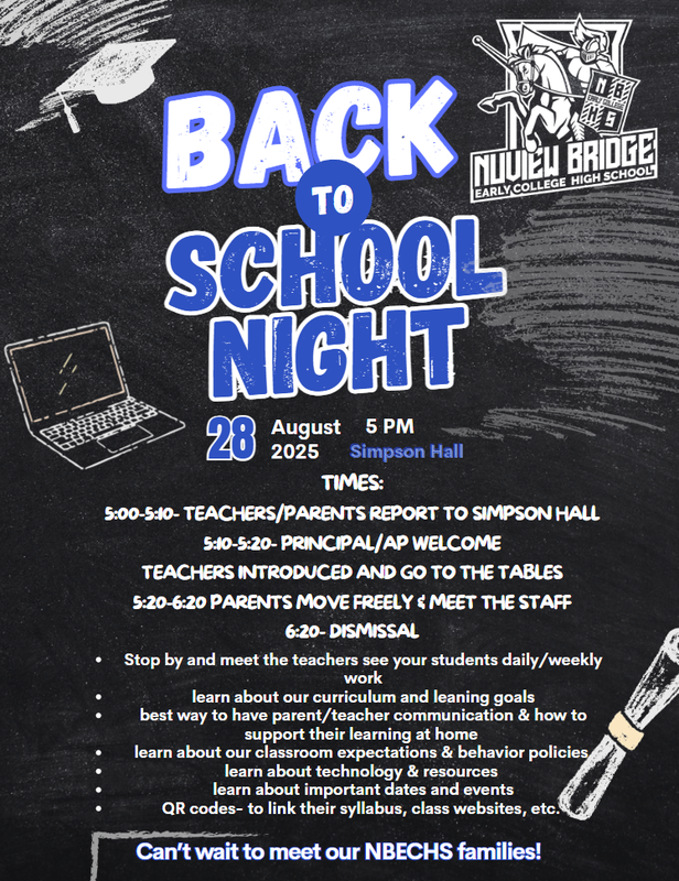Back To School Night 8/28/2025